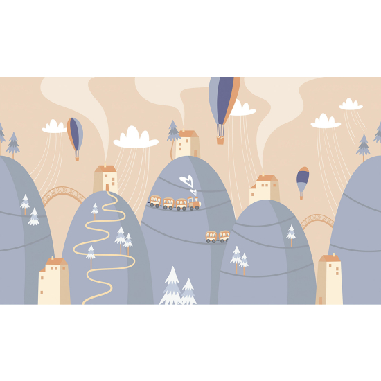 Papel pintado panorámico Niños - Ciudad