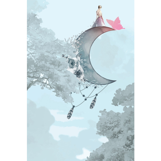 Papel pintado panorámico Niños - Hada Luna
