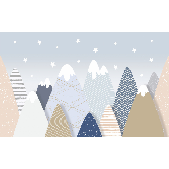 Papel pintado panorámico Niños - Montañas
