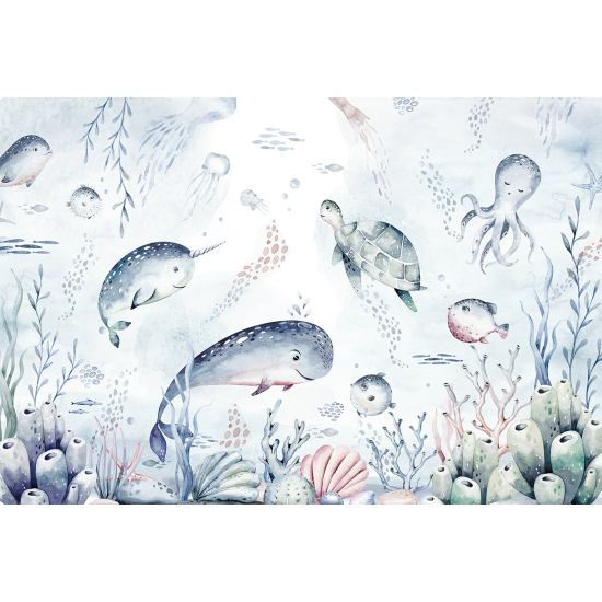 Papel pintado panorámico Niños - Océano
