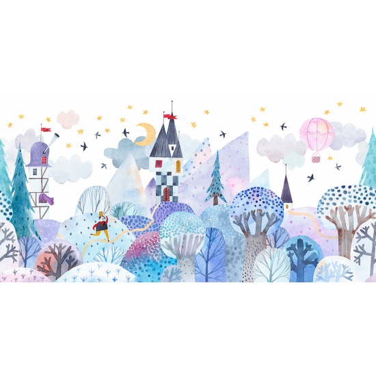 Papel pintado panorámico Niños - Pueblo