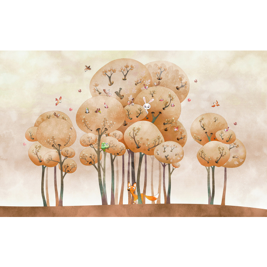 Papel pintado panorámico Niños - Zorro