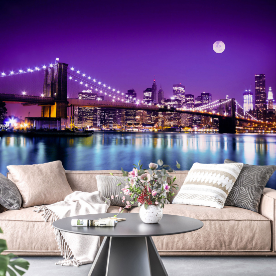 Papel pintado panorámico - Nueva York Luna