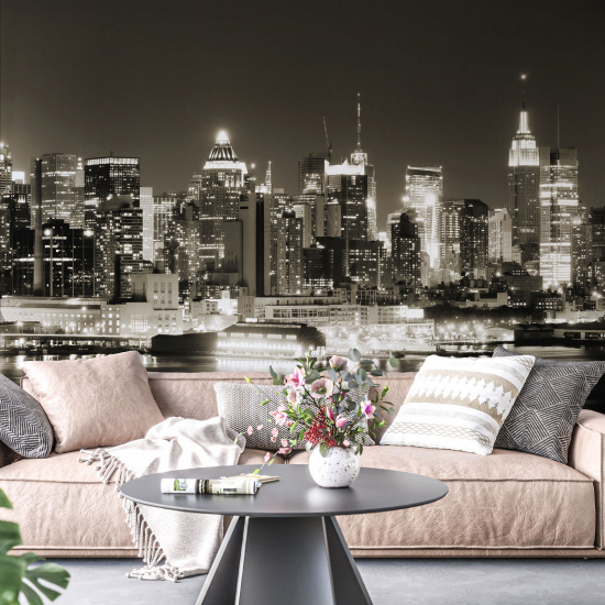 Papel pintado panorámico - Nueva York Sepia