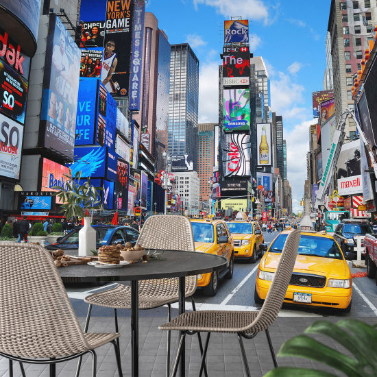 Papel pintado panorámico - Nueva York Times Square