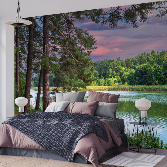 Papel pintado panorámico - Orilla del lago