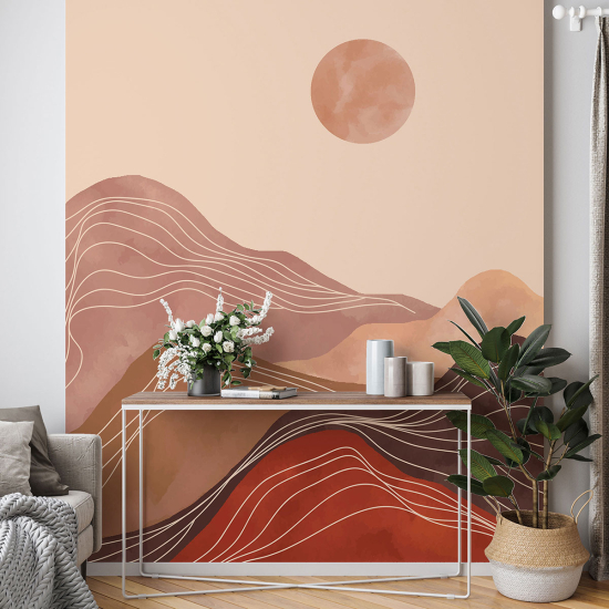Papel pintado panorámico - Paisaje Boho
