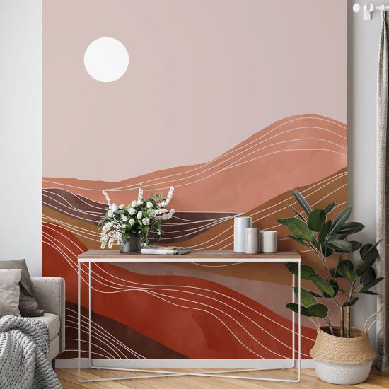 Papel pintado panorámico - Paisaje Boho