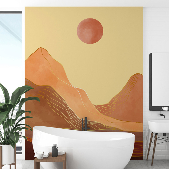 Papel pintado panorámico - Paisaje Boho