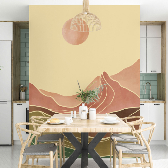 Papel pintado panorámico - Paisaje Boho