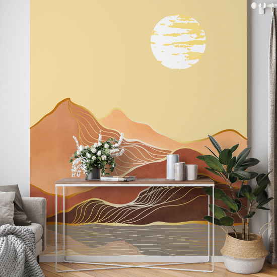 Papel pintado panorámico - Paisaje Boho