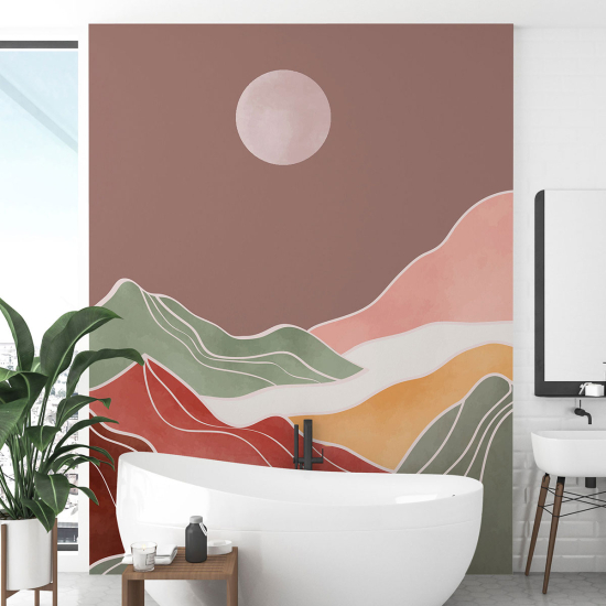 Papel pintado panorámico - Paisaje Boho
