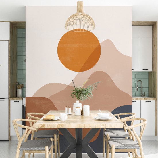 Papel pintado panorámico - Paisaje Boho
