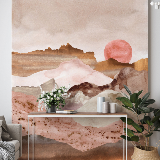 Papel pintado panorámico - Paisaje Boho