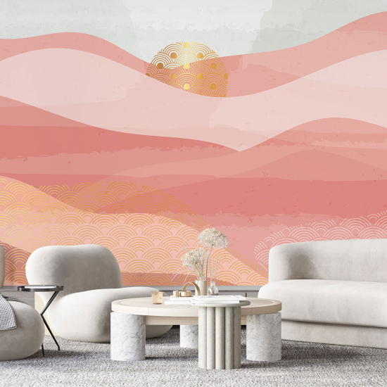 Papel pintado panorámico - Paisaje Boho