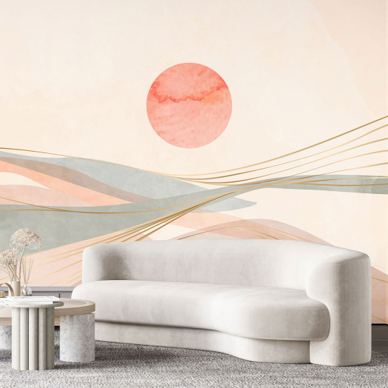 Papel pintado panorámico - Paisaje Boho