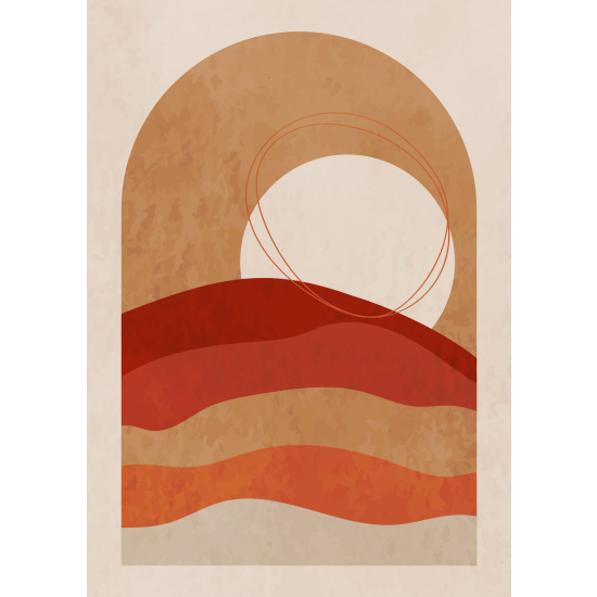 Papel pintado panorámico - Paisaje Boho