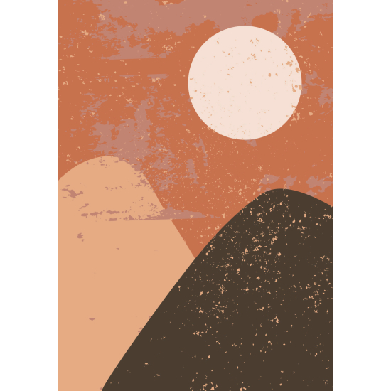 Papel pintado panorámico - Paisaje Boho