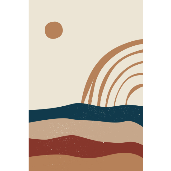 Papel pintado panorámico - Paisaje Boho