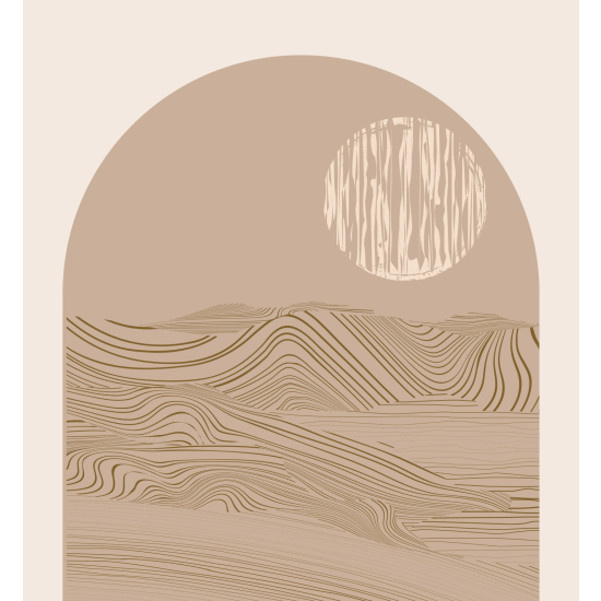 Papel pintado panorámico - Paisaje Boho