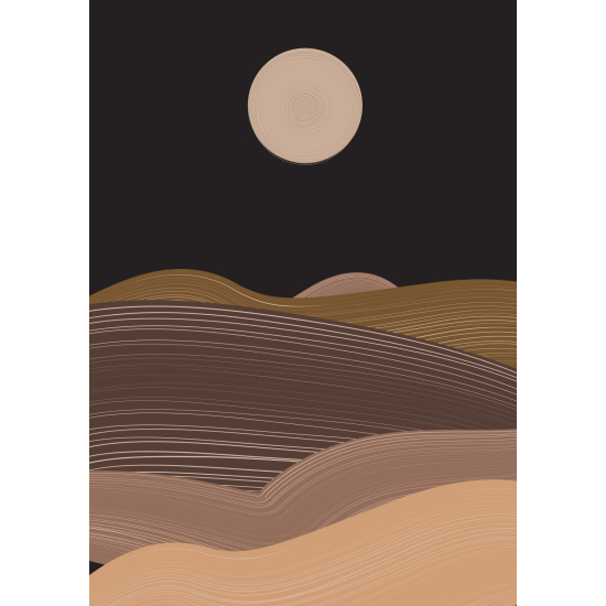 Papel pintado panorámico - Paisaje Boho