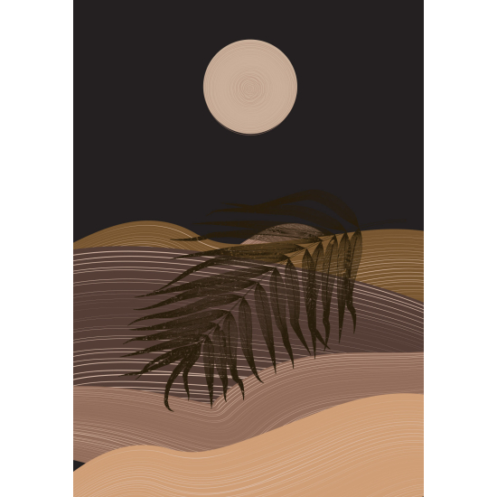 Papel pintado panorámico - Paisaje Boho