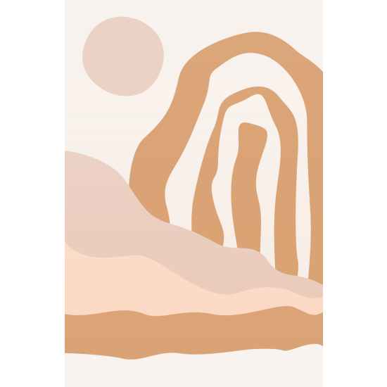 Papel pintado panorámico - Paisaje Boho