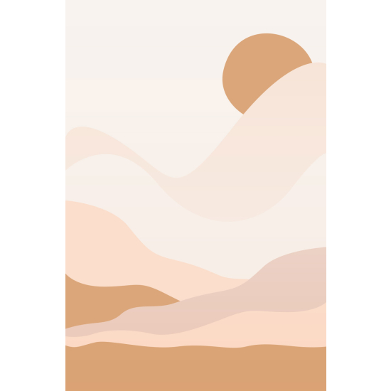 Papel pintado panorámico - Paisaje Boho