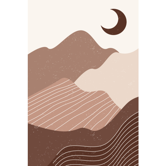 Papel pintado panorámico - Paisaje Boho
