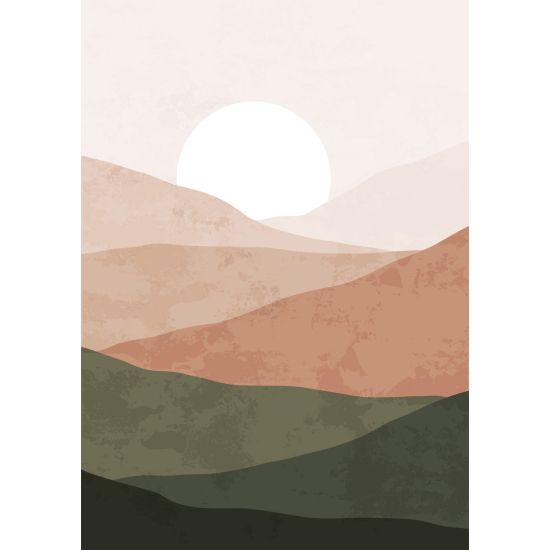 Papel pintado panorámico - Paisaje Boho
