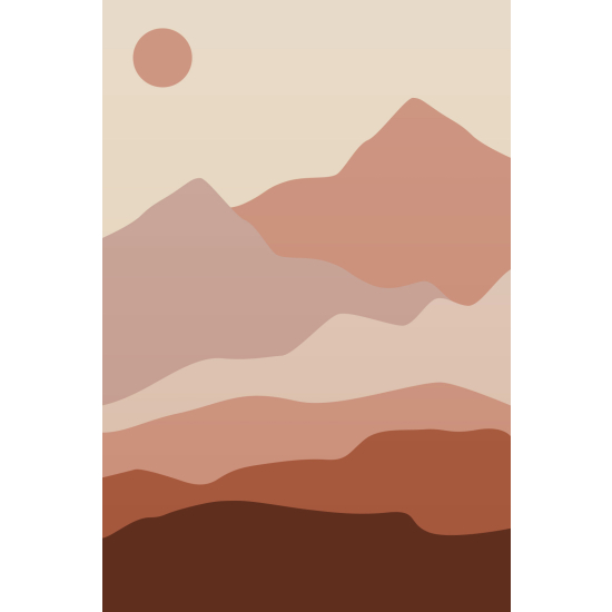 Papel pintado panorámico - Paisaje Boho