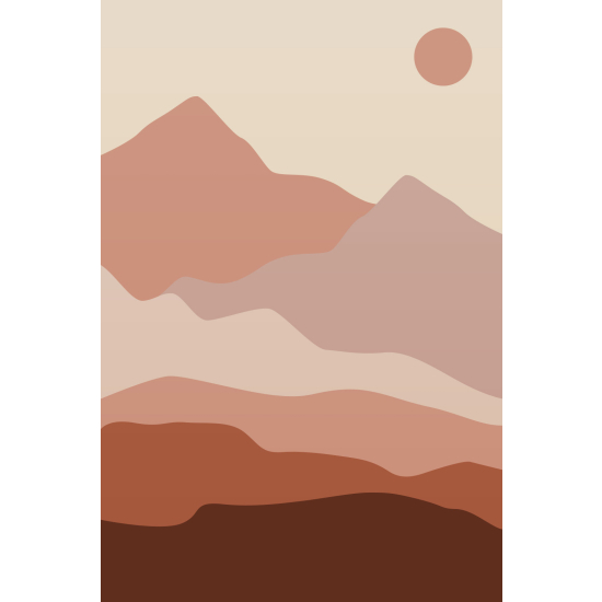 Papel pintado panorámico - Paisaje Boho