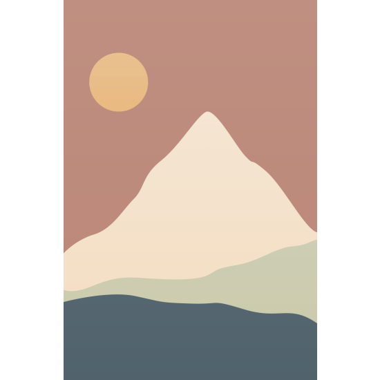 Papel pintado panorámico - Paisaje Boho