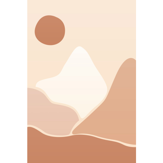 Papel pintado panorámico - Paisaje Boho