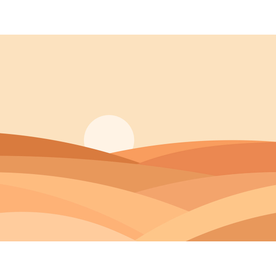 Papel pintado panorámico - Paisaje Boho