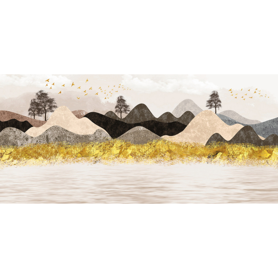 Papel pintado panorámico - Paisaje Boho
