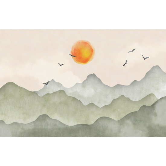 Papel pintado panorámico - Paisaje Boho