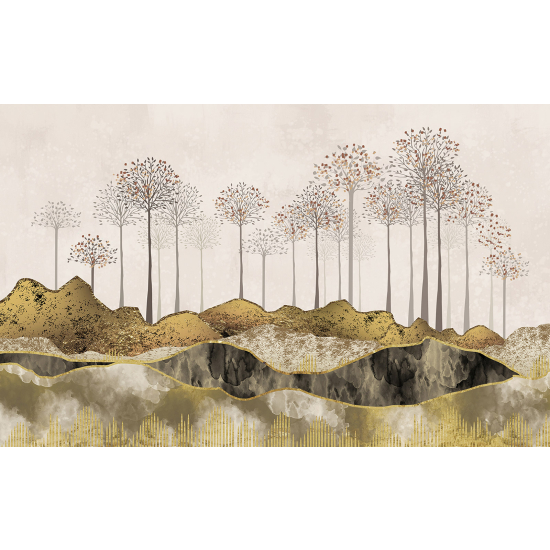 Papel pintado panorámico - Paisaje Boho