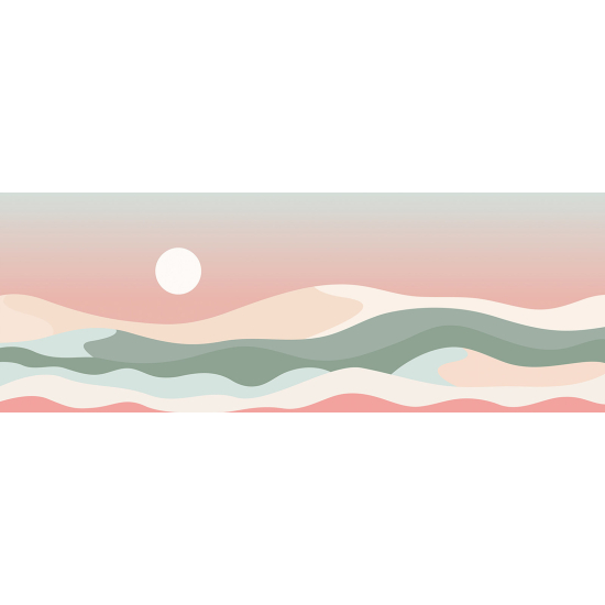 Papel pintado panorámico - Paisaje Boho