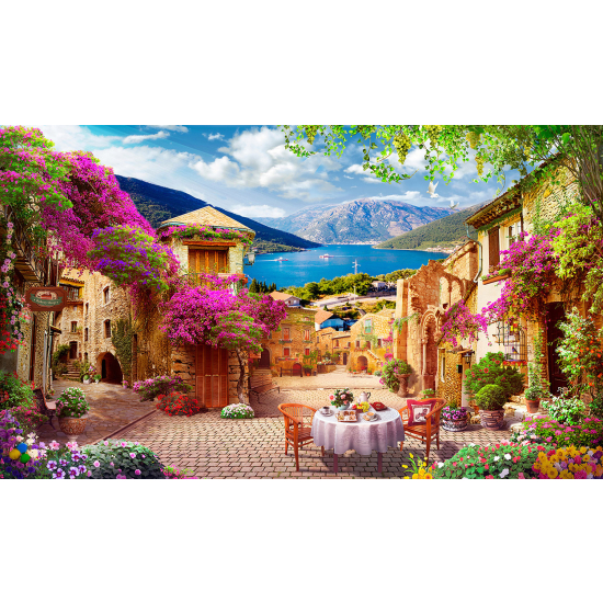 Papel pintado panorámico - Paisaje de Como