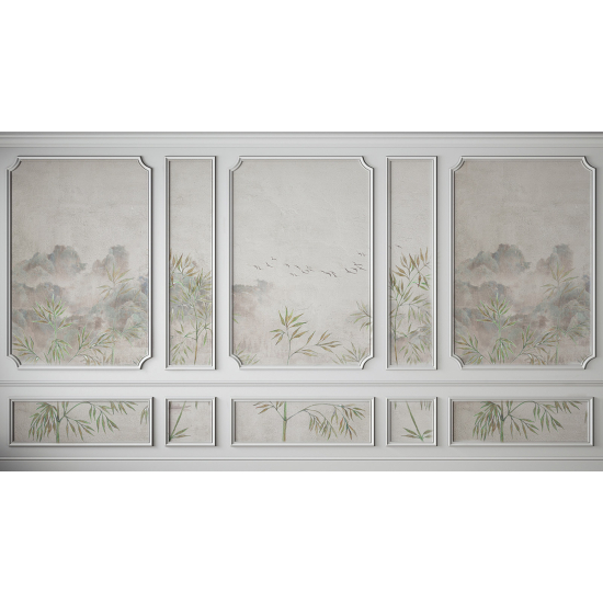 Papel pintado panorámico - Paisaje Molduras
