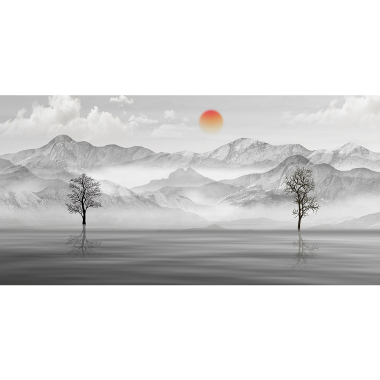 Papel pintado panorámico - Paisaje Montañas