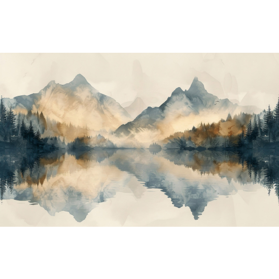 Papel pintado panorámico - Paisaje Montañas