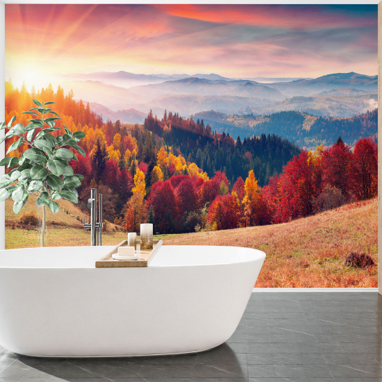 Papel pintado panorámico - Paisaje Otoñal