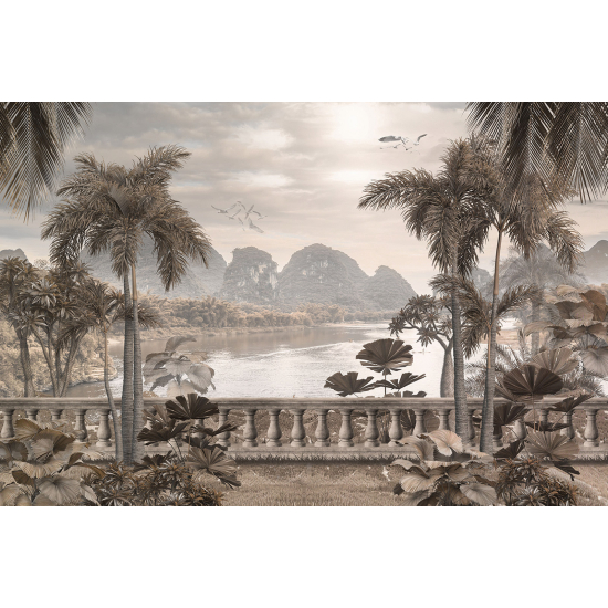 Papel pintado panorámico - Paisaje Tropical