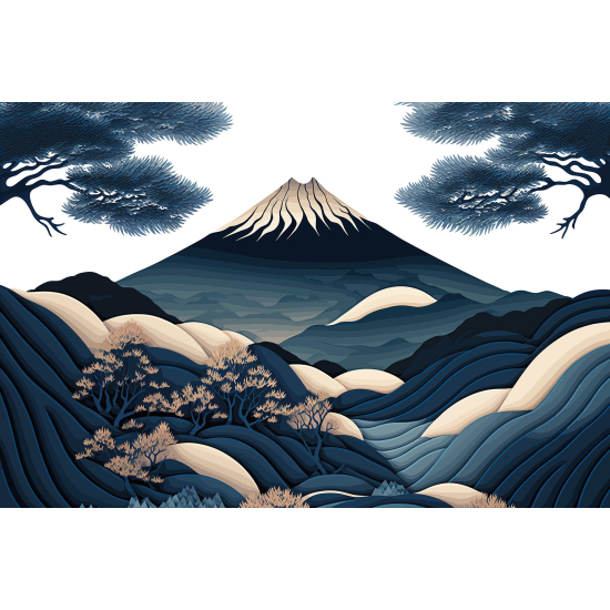 Papel pintado panorámico - Paisaje Volcán