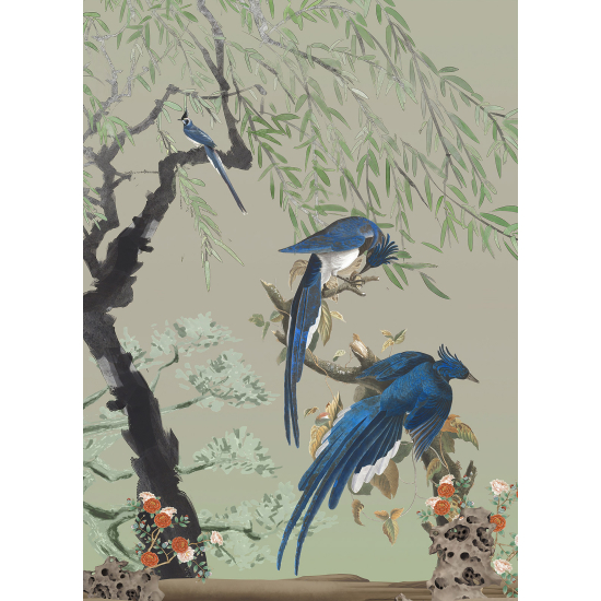Papel pintado panorámico - Pájaros