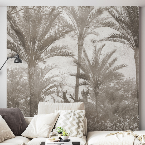 Papel pintado panorámico - Palmeras