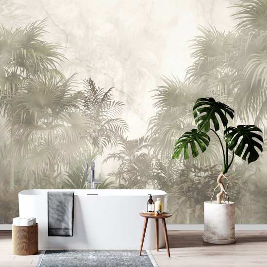Papel pintado panorámico - Palmeras