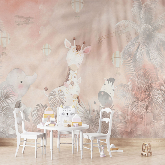 Papel pintado panorámico para niños - Infantil - Animales
